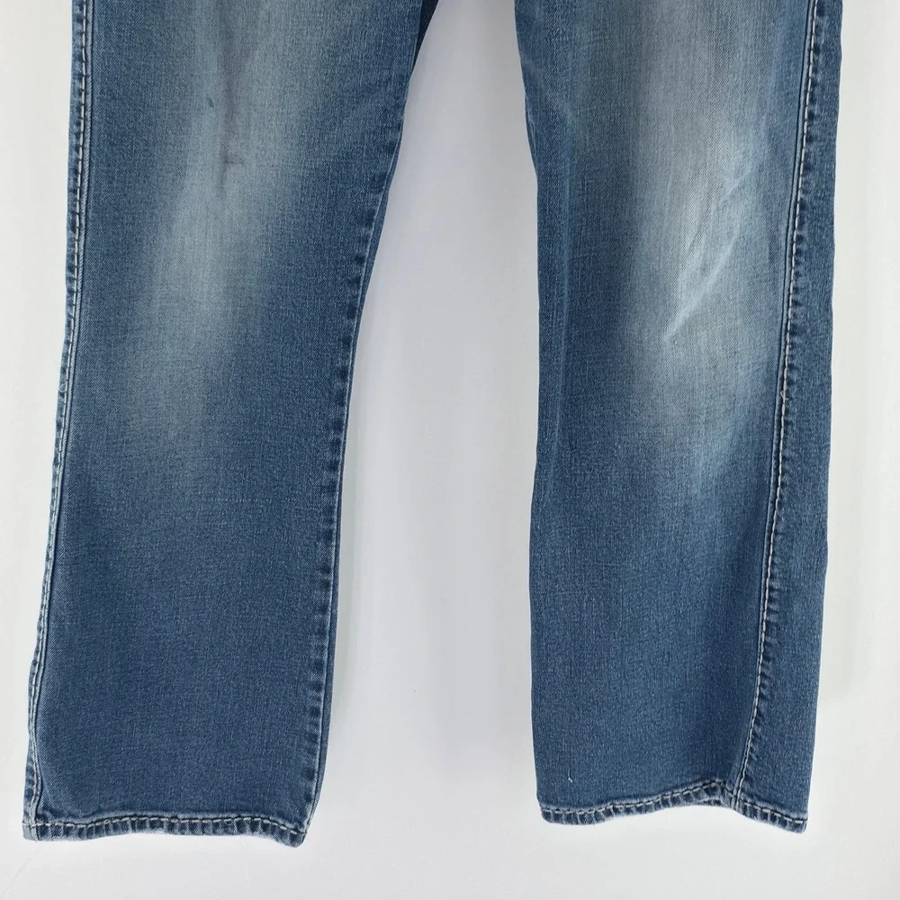 Rock 47 Wrangler Slim Bootcut Jeans Mens 32x30 Blue Medium Wash MRB47KB Western